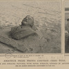 President Roosevelt modeled in sand on the beach at Atlantic City