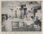 The "den," President Roosevelt's headquarters at the Summer White House.