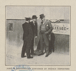John D. Rockefeller cornered by French reporters