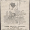 Mary Cecil Rogers, better known as "The beautiful cigar girl," found murdered at Hoboken on Wednesday, July 28th 1841.