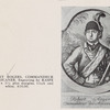 Robert Rogers, commander der Americaner. Engraving by Raspe c. 1780. 6 x 3 1/2 plus margins. Black and white. $10,000 ; Powder horn inscribed Robert Rodgers his horn Fort Wilm. Henry, June 2, 1756. Overall length 12 1/2". $750.00.