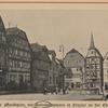 Der marketplatz mit Rolandsbrunnen in fritzlar an de Eder.