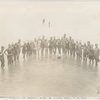 A group of bathers enjoy the inviting waters of the gulf