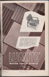 Lumite woven saran fabrics advertisement