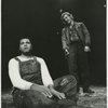 James Earl Jones and Kevin Conway in the stage production Of Mice and Men