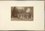 Ladies, officers and sailors near a fountain, "Venera"