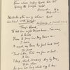 Herrick, Robert. [Hesperides] Manuscript copy by Virginia Woolf of several poems from Hesperides