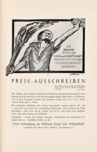 Die Reklame; ihre Kunst und Wissenschaft, hrsg. von Paul Ruben, unter Mitarbeit bekannter Fachleute, Juristen und Künstler; mit zahlreichen Illustrationen, Kunstblättern, lithographischen Mustertafeln ...