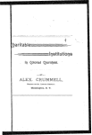 Charitable institutions in colored churches