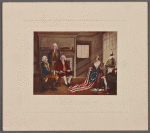 Birth of our nation's flag. George Ross. Gen'l Washington. Robert Morris. Betsy Ross