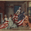 Sewing the American flag