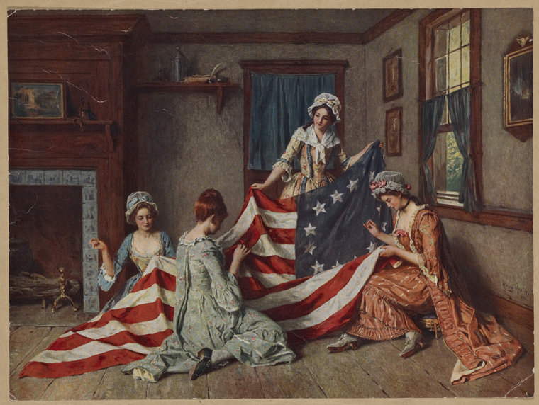 SEWING THE AMERICAN FLAG