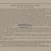 Birth of our nation's flag. George Ross. Gen'l Washington. Robert Morris. Betsy Ross