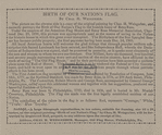Birth of our nation's flag. George Ross. Gen'l Washington. Robert Morris. Betsy Ross