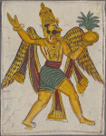 Golden-winged male figure, Garuda?