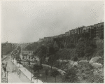 View of Sugar Hill (upper right), Colonial Park (lower left) and Bradhurst Avenue looking south, in Harlem, August 1, 1938