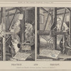 Practice and precept. (Adapted from Hogarth's well-known engraving, "Industry and idleness.")