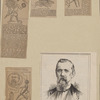 Jeremiah O'Donovan Rossa ; A nose for dynamite ; [Person carring umbrella whose handle is labelled bomb, and carrying a briefcase labelled namite] ; To Donovan Ross ; Jeremiah o"Donovan Rossa. The Fenian agitator. (From a photograph by R.A. Lewis.)