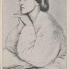 Christina Rossetti. From a drawing by Dante Gabriel Rossetti.