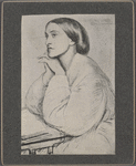 Christina Rossetti. From a drawing by Dante Gabriel Rossetti.