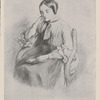 Christina Rossetti. (From a pencil drawing by Dante Gabriel Rossetti.)
