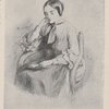 Christina Rossetti. (From a pencil drawing by Dante Gabriel Rossetti.)