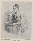 Christina Rossetti. (From a pencil drawing by Dante Gabriel Rossetti.)