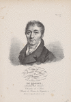 Insitut Royal de France. Acadie. des sciences. (Géographie et navigation) De Rossel, (Elisabeth Paul Edouard.) Chevalier de St. Louis, Membre du Bureau des Longitudes, etc. Né à sens le 11 Septembre 1765, élu en 1810.