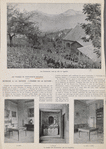 Les Charmettes, vues du côté du vignoble ; Le salon ; L'oratoire ; La salle à manger.
