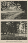 Ermenonville dans sa splendeur d'automne. Le parc et le grand lac ; Lîle de Peupliers et le tombeau (vide) de Jean-Jacques Rousseau