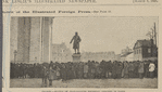 France--statue of Jean-Jacques Rousseau, erected in Paris.