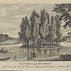 The tomb of J.J. Rousseau. With a view of the Island of Poplars cal'd Elizium, part of the gardens of d'Erminonville.