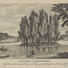 The tomb of J.J. Rousseau. With a view of the Island of Poplars cal'd Elizium, part of the gardens of d'Erminonville.