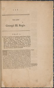 Anno regni Georgii III. regis Magnæ Britanniæ, Francæ, & Hiberniæ, quinto