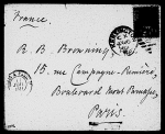 [Browning], [Robert Wiedemann Barrett]. ALS to