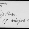 Parkes, Elizabeth Rayner. ALS to