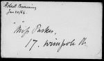 Parkes, Elizabeth Rayner. ALS to