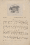 "Shippen Mansion" Res. of Dr. B. Rush, at time of his death. No. 98 South 4th Street Philada.