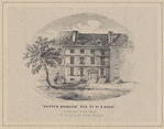 "Shippen Mansion" Res. of Dr. B. Rush, at time of his death. No. 98 South 4th Street Philada.