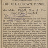 The dead crown prince.