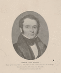 Senator John Ruggles. Author of the Acts of Congress 1836, 1837 and 1839, which created the U.S. Patent Office. Born October 8th, 1789; died June 20th, 1874. (Portrait taken from a painting made 1834.)