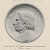 Medallion on the Ruskin Memorial, Derwentwater, By A.C. Lucchesi.