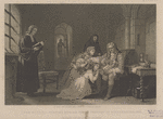 Lord Russell parting with his family previous to his execution, 1683. Engraved for The eclectic magazine