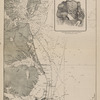 The wreck of the Huron. Map of the coast from Cape Henry to Cape Hatteras, showing the course of the Huron and location of the wreck. (From the chart published by the hydrographic office, Washington.)