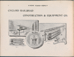 Cycloid Railroad Construction & Equipment Co.  Advertisement.