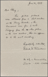 Report from Gertrude D. Tannenbaum to Miss Etting regarding postcards