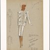 Very slim boxy suit.