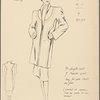 3/4 length coat of mauve wool.