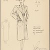Blue & green striped wool [coat].