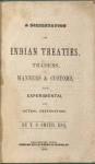 A dissertation on Indian treaties